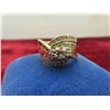Image 2 : 14kt Gold & Diamond Size 5.5 Ring Total Weight 7.1 Grams 
