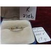 Image 1 : 10kt Gold & Diamond Size 8 Ring Total Weight 1.9 Grams 