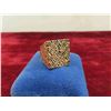 Image 2 : 10kt Gold Nugget Style Ring Size 9 Total Weight 7.7 Grams 