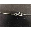 Image 2 : 10kt Gold 16'' Necklace with Heart Total Weight 2.2 Grams 