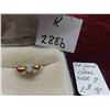Image 1 : 10kt Gold & Opal Size 7 Ring Total Weight 1.3 Grams 