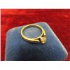 Image 2 : 14kt Gold & Diamond Size 6.5 Ring Total Weight 3.4 Grams 