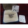 Image 1 : Sterling Silver & Cubic Zirconia Ring Size 9 Total Weight 3.4 