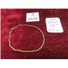Image 1 : 10kt Gold 7 1/2'' Bracelet Total Weight 0.8 Grams 