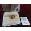 Image 1 : 10kt Gold Nugget Style Ring Size 8.5 Total Weight 1.3 Grams 