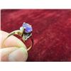 Image 5 : 10kt Gold, Amethyst & Diamond Ring Size 7 Total Weight 1.8 