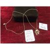 Image 1 : 10kt Gold 20'' Necklace with Pendant 3.5 Grams 