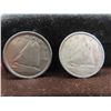 Image 2 : 16 Canadian Dimes 1940s-60s