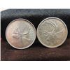 Image 8 : 8 Canadian Quarters 1947, 1955, 1959, 1962, 1963, 1968