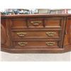Image 8 : 5pce Wood Bedroom Suite : Wardrobe 40'' x 22'' x 67'' , 