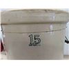 Image 8 : Medalta 15 Gallon stoneware crockpot with handles 