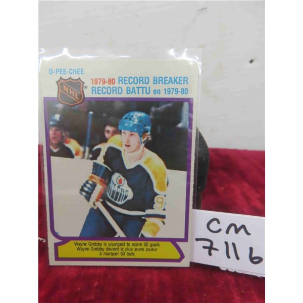 Wayne Gretsky edmonton oilers card 