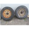 Image 1 : 2 tires with rims 1- LT245-75R 16     1-ST235/80R16