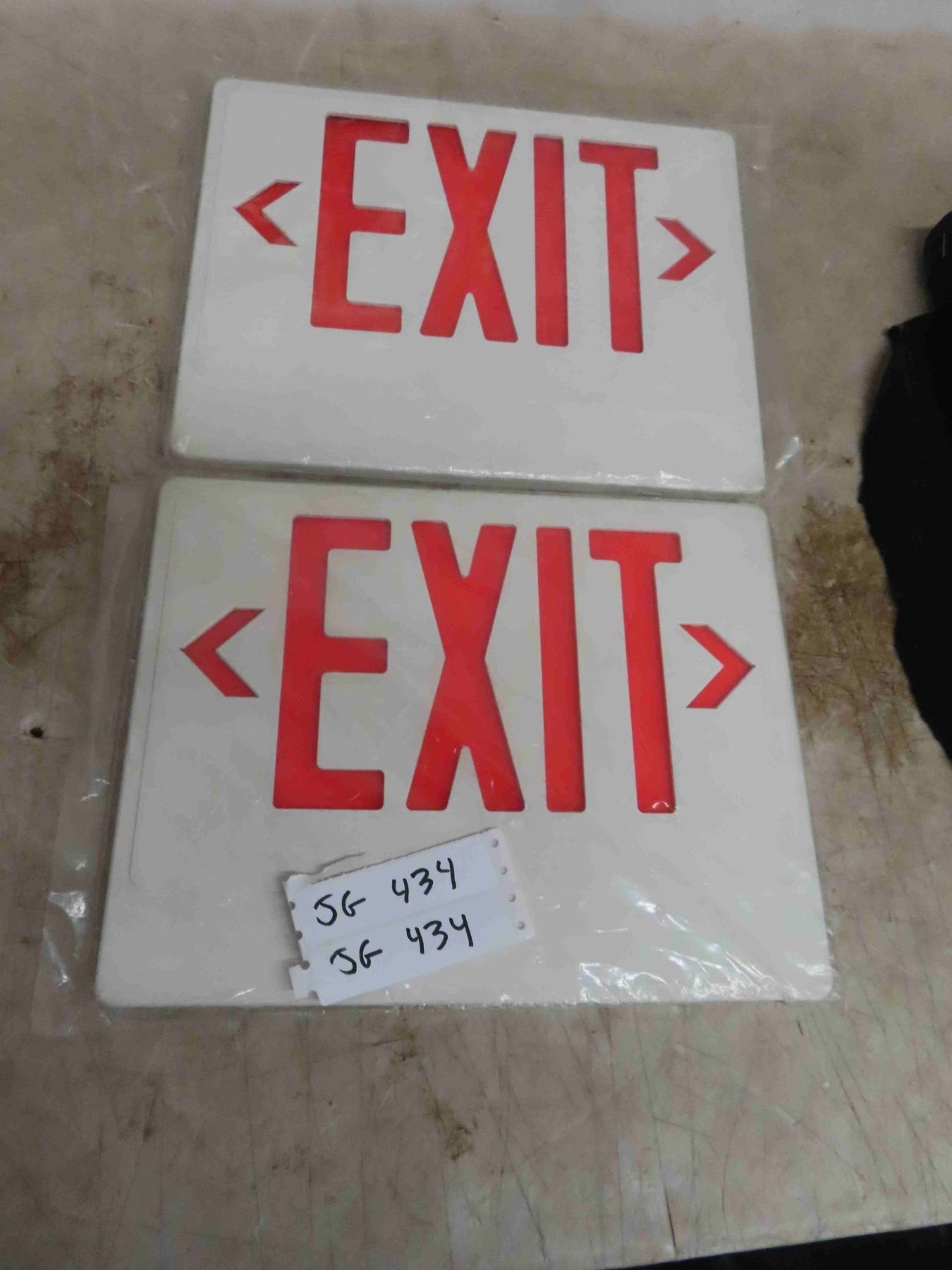 2 new EXIT sign covers 10.25