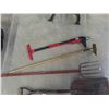 Image 3 : Yard tools: Scoop shovels, potato fork, Cultivator 