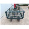 Image 2 : Metal Garden wagoin has 4 flat tires 