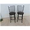 Image 1 : 2 swivel bar stools seat height 27" 