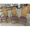 Image 2 : 6 Matching Dining Room Chairs Including (2) Arm Chairs 