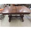 Image 2 : Walnut Dining Room Table 29'' x 56'' x 42'' & 6 Chairs 