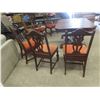 Image 8 : Walnut Dining Room Table 29'' x 56'' x 42'' & 6 Chairs 