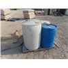 Image 1 : 4 Poly Barrels (1) 45 Gallon, (3) Little Bit Smaller 