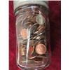 Image 2 : 3 Jars of Coins : Pennies, Nickels, Dimes, Mostly 