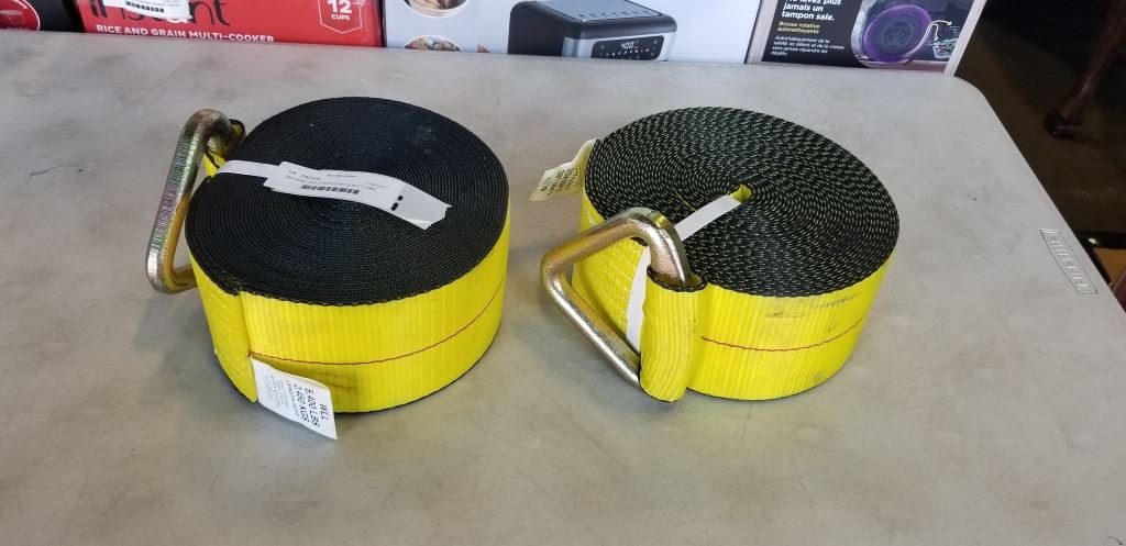 Front Load Strap TWO NEW LOAD STRAPS 5,400 LB 50 FT LONG