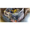 Image 1 : PALLET OF ASSORTED TOOLS AND SHOP SUPPLY, POWER TOOLS, HARDWARE ORGANIZERS ETC