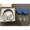Image 1 : APPLE AIR POD PRO MAX, BLUE, WITH COVERS AND PROTECTIVE CASE, TESTED WORKING