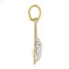 Image 3 : Estate Solid 14K Two Tone Gold Detailed Textured Silky Terrier Charm Pendant