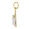 Image 4 : Estate Solid 14K Two Tone Gold Detailed Textured Silky Terrier Charm Pendant