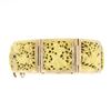 Image 6 : Vintage Solid 18k Yellow Gold Nautical Themed Hinged Square Panel Link Bracelet