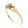 Image 9 : Antique 10k Gold.25 ctw Old European Diamond Flower Prong Setting Engagement Rin