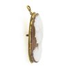 Image 4 : Vintage 18k Gold Oval Carved Shell Cameo & Twisted Wire Frame Pin Brooch Pendant
