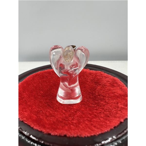 1.3 X 0.8 INCH  CLEAR QUARTZ ANGEL PENDANT BRAND NEW