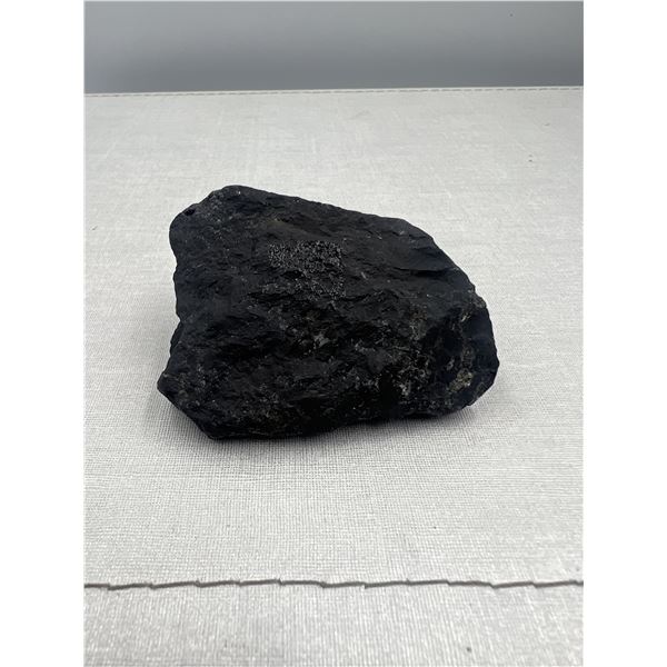 2 INCH  ROUGH BLACK SHUNGHITE WITH PYRITE