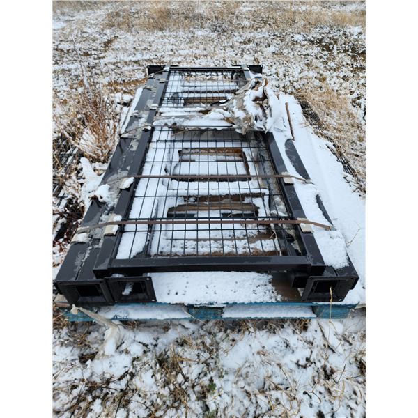 Omega Fence System consisting of a banded pallet of posts and mesh screen panels-OFFSITE PICKUP