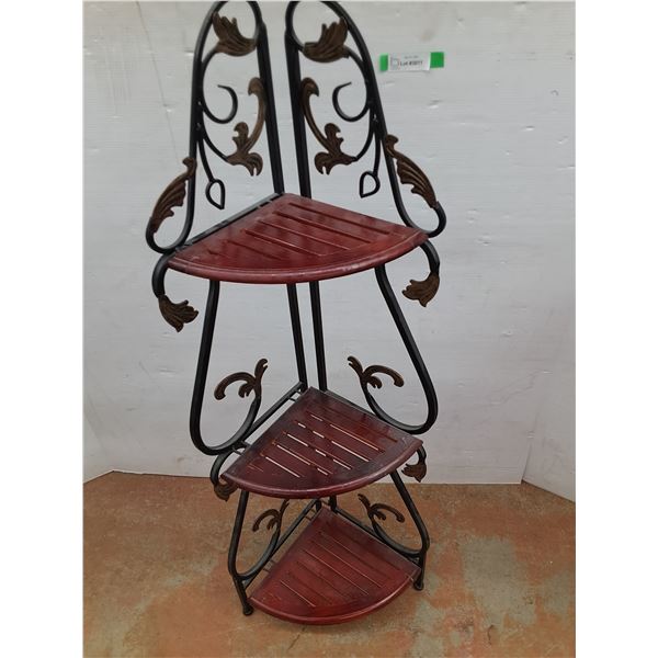 *Folding Decorative Corner Plant Stand