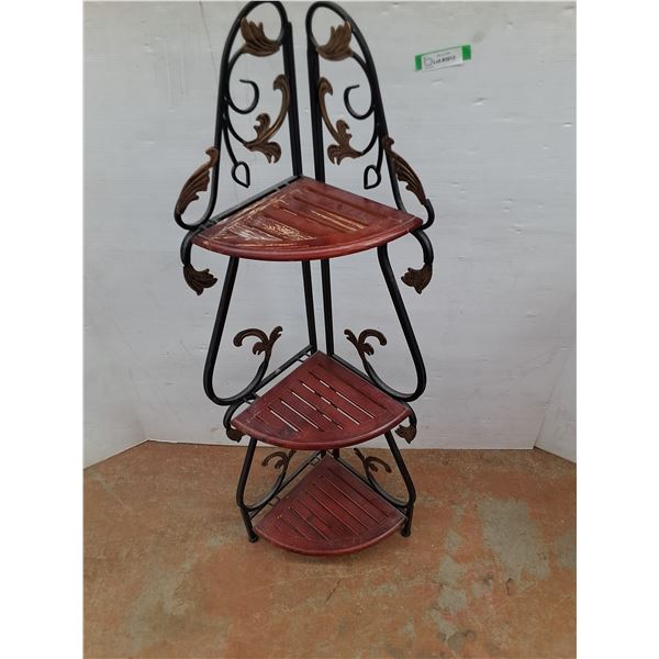 *Folding Decorative Corner Plant Stand
