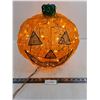 Image 1 : Electric "Jack-o-Lantern" String Light - Working - 15" Dia x 14" Tall