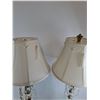 Image 4 : Pair of Vintage Table Lamps (One Missing Top Screw Ornament) - Tested - 33" Tall - Pickup Only