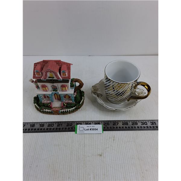 Trinket "House", Avon Cup & Saucer