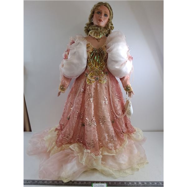 Porcelain Life-Like Doll - Stands 34"