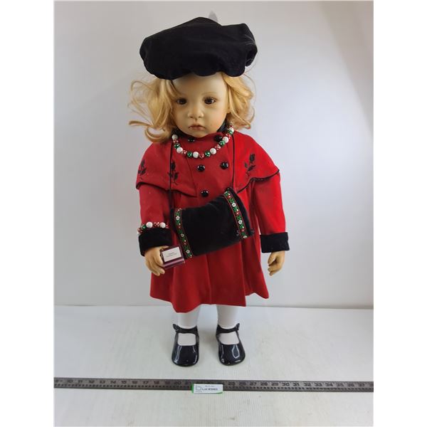 Ashton Drake "Maddie's Christmas Visit" Plastic Life-Like Doll - Stands 31" Tall