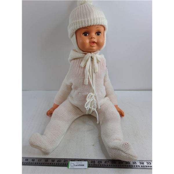 Plastic Life-Like Baby Doll - Arms Not Connected - 29" Length