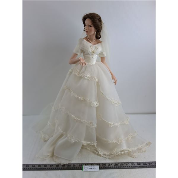 Ashton Drake "Wedding in Venice" Life-Like Porcelain Bride Doll - Stands 24" Tall