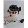 Image 2 : Light-Up Plastic Snowman - Tested - 12" Tall