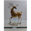 Image 1 : Brass "Reindeer" Table Decor - 16" Tall