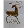 Image 3 : Brass "Reindeer" Table Decor - 16" Tall
