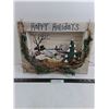 Image 1 : "Happy Holidays" Wood-Framed 3D Wall Art - 16" x 12"